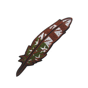 ปักขนนกปักสีหลายประเทศด้วยตะขอแข็งแรงแผ่นติดบนเสื้อคลุม - Product Image 3