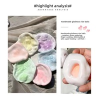 여자아이들을 위한 초극세사 고무로 만든 모찌 스타일 다푸 퍼지 감압 장난감; 찰옥수수 공 모양의 끈끈한 손바닥 압착 장난감