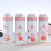 Botella de Agua Aislada al Vacío de Acero Inoxidable con Diseño de Personajes de Dibujos Animados para Adultos, 350 ml, 500 ml