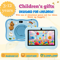 Tablette pour enfants Capybara 7 pouces HD 16 Go Quad Core Écran capacitif Ensemble complet Étui en silicone souple Jeu éducatif 4G USB-C Nouveau