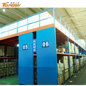 Customized 2 Tier Industrial Shelving Warehouse Storage Heavy Duty Iron <strong>Attic</strong> <strong>Racking</strong> System - Product Image 6