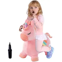 男の子と女の子に適した跳ねる馬の跳ねる乗馬動物のおもちゃぬいぐるみカバー幼児のためのインフレータブルユニコーンホッパー
