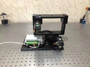 LDTDZ-02-R 200 มม. 2 แกนเวิร์มเกียร์โรตารี่สเตจอลูมิเนียมมอเตอร์ไดซ์ 360 การหมุนอย่างต่อเนื่อง - Product Image 3