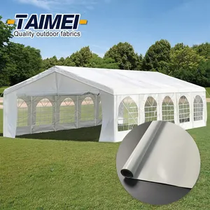 Tela de lona recubierta de PVC para Marquees, lona impermeable de 850g y 750g, para tienda de sombra