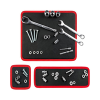 Ensemble de 3 tapis magnétiques pour outils avec une forte adhérence, organiseur d'outils double face pour mécaniciens, bricolage, réparation automobile et atelier