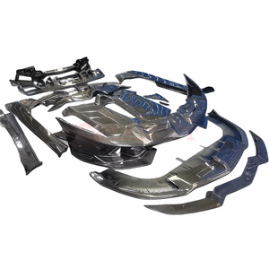 SVJ Style Kit carrozzeria in fibra di carbonio per <span class=keywords><strong>Lamborghini</strong></span> <span class=keywords><strong>Aventador</strong></span> LP700 LP720 LP750 paraurti auto paraurti anteriore paraurti posteriore - Product Image 1