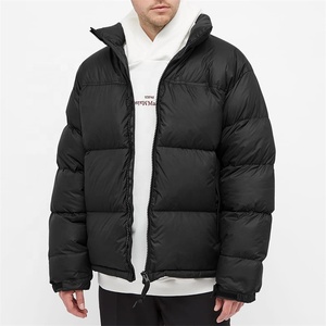 Chaqueta de Plumón para Hombre, 100% Poliéster, Relleno de Plumas, Cierre de Cremallera, Dos Bolsillos Laterales, Etiqueta de Goma, Puños Ajustables, Logotipo - Product Image 1