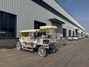 รถม้าไฟฟ้ารถลากสำหรับเที่ยวชมสถานที่จัดงานแต่งงานปรับแต่งได้ - Product Image 3