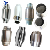 Convertisseur catalytique universel 100 200 300 400 cellules, substrat métallique en acier inoxydable TWC Euro 4 pour la réparation des échappements de toutes les voitures
