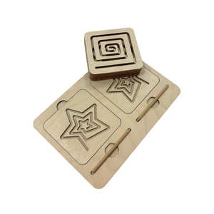 Juguete Educativo de Madera Montessori de Alta Calidad con Doble Movimiento para la Coordinación Bilateral de Manos y Desarrollo Cerebral - Product Image 1