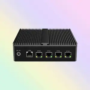 N100 BarebonOEM ODM Business 4*2.5GB LAN RS232 4G 5G Falles ITX endüstriyel iş için X86 LinuxUbuntu Mini yönlendirici PC