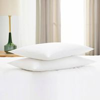 Oreillers de lit rectangulaires de luxe garnis, taille Standard/Queen, lot de 2, ultra doux, alternative anti-acariens, 300 fils/cm², personnalisables pour dormeurs sur le ventre