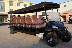 हाई स्पीड <span class=keywords><strong>12</strong></span> सीटर गोल्फ कार्ट आवासीय सामुदायिक रिसॉर्ट पर्यटक आकर्षण शटल सेवा के लिए सभी इलाकों के टायर के साथ - Product Image 2