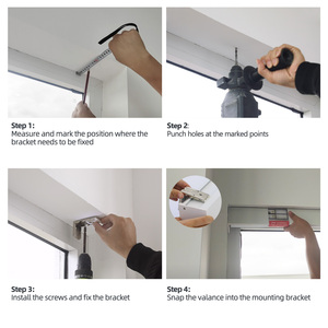 Zstarr kích thước tùy chỉnh OEM ODM cửa sổ bìa trang trí nội thất văn phòng khách sạn mất điện thông minh Điện cơ giới con lăn Rèm <span class=keywords><strong>Shades</strong></span> - Product Image 4