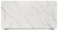 Dalles de marbre Calacatta Laze de style moderne, surface blanche du Vietnam, veines grises, design graphique et modélisation 3D