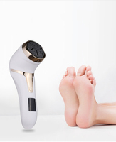 Lime à pied électrique pour pédicure Tête de rouleau interchangeable Meuleuse à pied électrique Dissolvant de callosités avec affichage LED