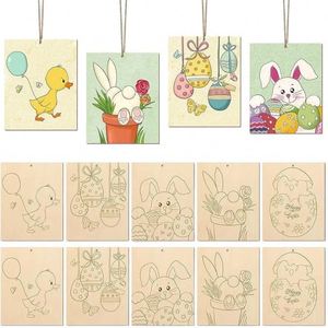 ชุดงานศิลปะไม้สำหรับระบายสี DIY ชิ้นงานไม้ยังไม่เสร็จสมบูรณ์ ชุดระบายสีไม้แบบดั้งเดิมสำหรับสตูดิโอศิลปินรุ่นเยาว์ - Product Image 1
