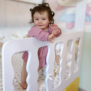 R&B Groothandel Hoge Kwaliteit 24 Inch 60CM Grote Reborn Meisjes Realistische Vinyl Katoenen Lichaam Zachte Sale Echte Siliconen Reborn Baby Poppen - Product Image 2