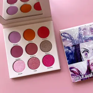 Paleta de sombra de olho com logotipo personalizado, paleta de sombra de olho com alta pigmentação nude matte, paleta de sombra para os olhos com etiqueta privada