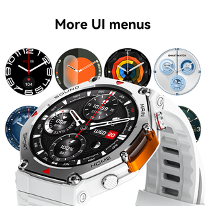 Montre connectée robuste M-Rex4, écran TFT 1,45 pouce, navigation GPS, notifications WhatsApp, étanche, charge sans fil, unisexe - Product Image 6