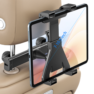 Có thể điều chỉnh hợp kim nhôm tựa đầu gắn kết với linh hoạt chèn sửa chữa chế độ phổ quát Khả năng tương thích cho 7-10.9 "thiết bị - Product Image 2