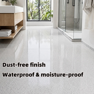 Revêtement liquide pour sols en résine époxy bicomposante auto-nivelante, écologique, personnalisé en usine, avec sable coloré et terrazzo de quartz, à appliquer au pinceau - Product Image 3