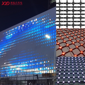 จอแสดงผล LED แบบตาข่ายกลางแจ้ง Ultra Bright <span class=keywords><strong>9000CD</strong></span> กันน้ำ มองเห็นได้ชัดเจน สำหรับป้ายโฆษณาและงานอีเวนต์ในสนามกีฬา - Product Image 3