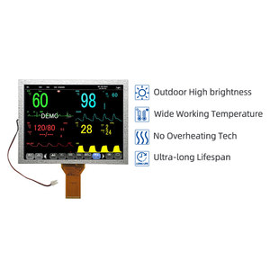8 Inch 800x600 High Brightness Display 1000nits IPS TTL TFT LCD Display - Product Image 2