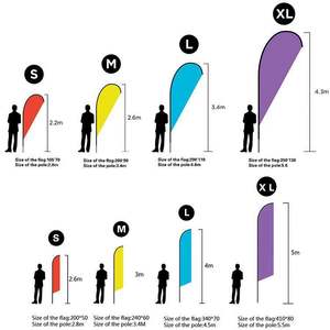 SINONARUI Impression Personnalisée Plume Drapeau <span class=keywords><strong>Plage</strong></span> Drapeau Polyester Teardrop Drapeau sans poteau - Product Image 6
