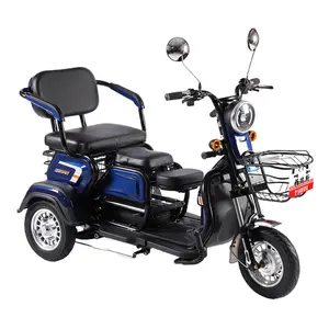 Vente en gros Offre Spéciale 600W 48V 14 pouces Pedicab électrique batterie au plomb tricycle électrique à 3 roues avec panier