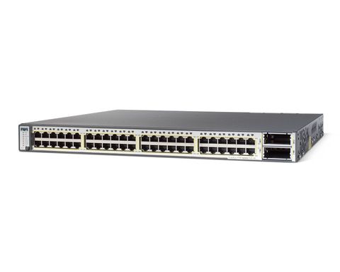 Used WS-C3750E-48PD-E 3750-E Series Network Switch 3750E 48 10/100/1000 PoE+2*10GE(X2), 750W, IPS s/w