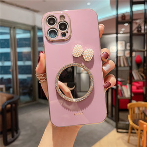 Keysion — <span class=keywords><strong>coque</strong></span> de téléphone portable de marque, verre trempé, miroir, perle, étui de maquillage, pour Samsung A70 <span class=keywords><strong>S21</strong></span> <span class=keywords><strong>Ultra</strong></span> 5g - Product Image 6