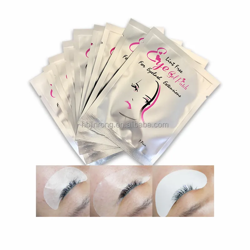 Factory wholesale eyelash patch eye pads private label OEM Custom LOGO hydrogel eye patch for eyelash extensions Very sticky