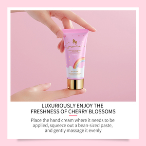 Crema hidratante para manos <span class=keywords><strong>Baser</strong></span> Cherry Blossom, nicotinamida, nutritiva, rejuvenecedora, antiagrietada, loción antirugosa - Product Image 5