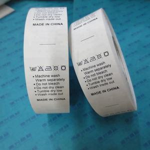 Usine de taffetas de nylon vente en gros Étiquettes imprimées respectueuses de l'environnement <span class=keywords><strong>Etiquette</strong></span> en rouleau de taffetas de nylon pour étiquette d'entretien - Product Image 2