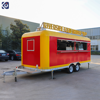 Remorque alimentaire mobile Burger Café Bar Restauration Camion-restaurant avec cuisine complète Voiture de restauration rapide pour restaurant