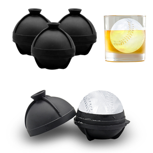 Tùy Chỉnh Logo In Tái Sử Dụng Silicone Sphere Khuôn Nhỏ Vòng <span class=keywords><strong>Ice</strong></span> <span class=keywords><strong>Cube</strong></span> Khuôn Bóng Chày <span class=keywords><strong>Ice</strong></span> Ball Maker Cho Whisky - Product Image 2