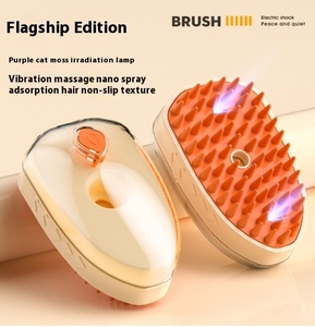 Cepillo de agua 3 en 1 para mascotas, peine de pelo suave para perros, cepillo de vapor para gatos, masaje para gatos, baño y limpieza - Product Image 6