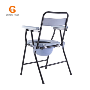Chaise de toilette pliable et réglable en hauteur pour personnes handicapées, prix abordable, en vente - Product Image 4