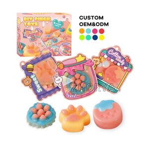 Zhorya Set de Juguete Sensorial DIY para Amasar y Aliviar el Estrés, Juguete Creativo Hecho a Mano para Apretar y Jugar con Squishies - Product Image 1