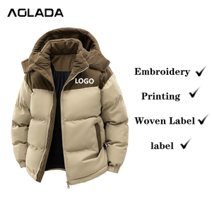 Зимние мужские пуховики фабричного производства, модные мужские куртки с капюшоном, зимние утепленные мужские пуховики - Product Image 2