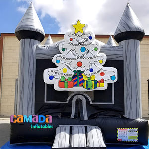 Castillo Inflable para Niños, Brincolín con Diseño de Palmera, Comercial, Resistente al Agua, Material Ecológico, Capacidad de 600 kg - Product Image 4