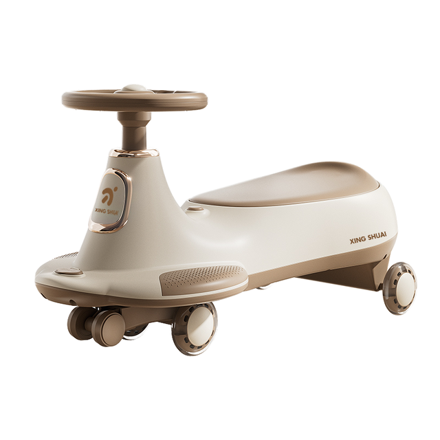 Anti-tipping Swing Car with Silent Wheels for Children Aged 1-6 Years Old.