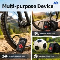 Bomba Eléctrica para Bicicleta 130PSI, Mini Bomba Eléctrica para Bicicleta, Bomba Eléctrica para Neumáticos de Coche y Motocicleta OEM