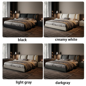 Nuevo Juego <span class=keywords><strong>de</strong></span> <span class=keywords><strong>Cama</strong></span> <span class=keywords><strong>de</strong></span> Lujo con Marco y Colchón con Almacenamiento, Estilo Moderno y Elegante, Tamaño Queen, Color Negro - Product Image 3