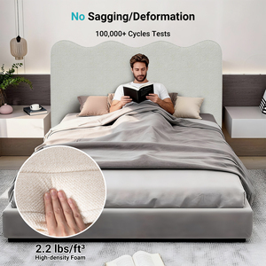 Tête de lit rembourrée en tissu chenille, compressée et enroulable, vente en gros - Product Image 4