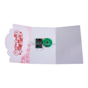 Customizable DIY Recordable Greeting Card Sound Music Logo Print 29 Years Factory Experience for Christmas New Year Holidays