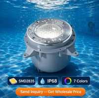 Lampe LED Submersible pour Piscine, Double Étanchéité, Remplie de Résine, Résistante à la Corrosion, Éclairage Aquatique pour Fontaines et Bassins