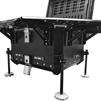 Boîte de rangement compacte en aluminium 45L pour moto, cuisine de camping