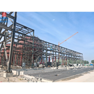 Bâtiment préfabriqué en structure métallique pour usine chimique d'énergie nouvelle, anti-corrosion, certifié ISO9001 - Product Image 3